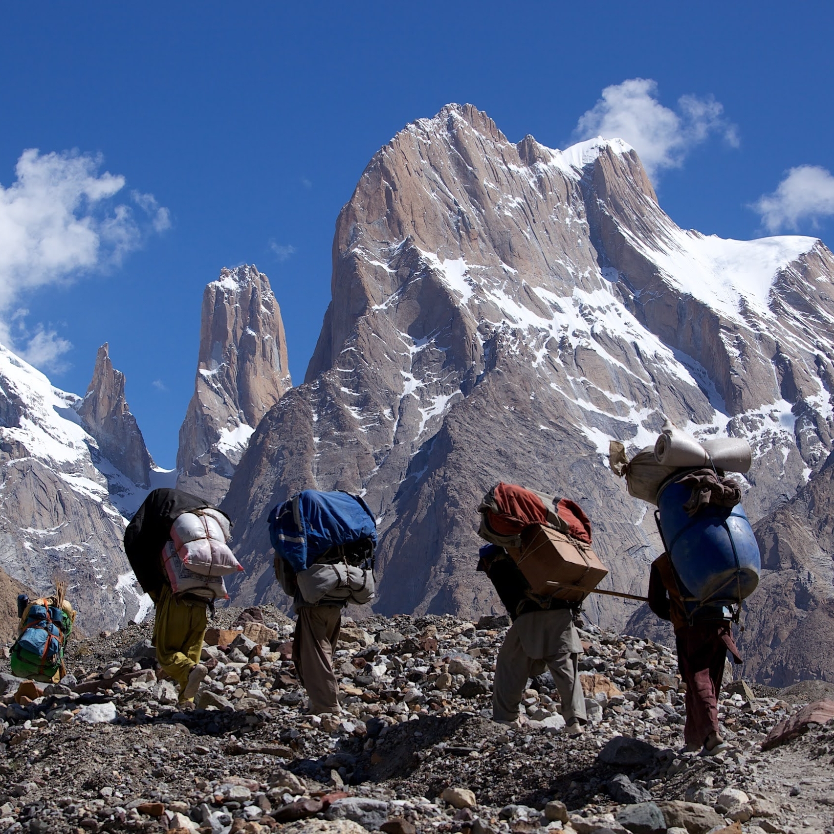 Great Trango, 6130 m, Nameless Tower, 6040 m, Munk Peak, 6150 m